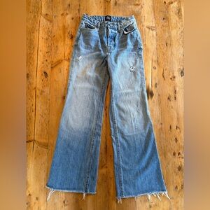 BDG wide leg blue jeans